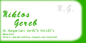 miklos gereb business card